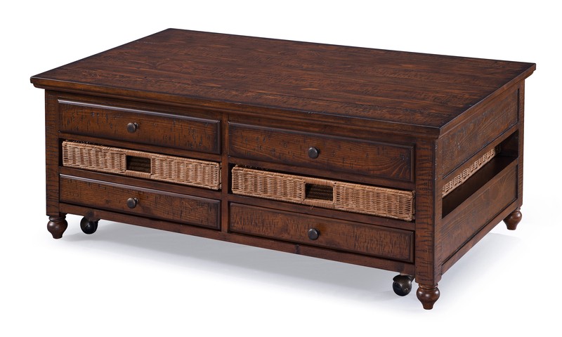 Hebron Solid Wood Lift Top Coffee Table with Storage