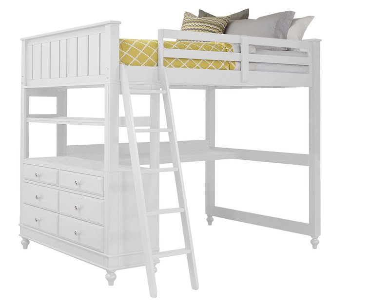 Hedgepeth Solid Wood Loft Bed with Built-in-Desk by Viv + Rae™