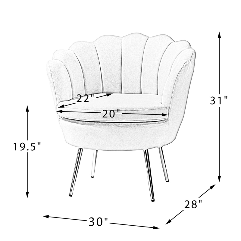 Hendrix 30'' Wide Velvet Barrel Chair