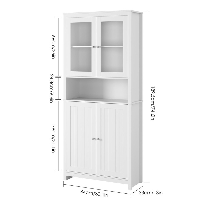 Hettel 74.8'' H x 33.1'' W Standard Bookcase