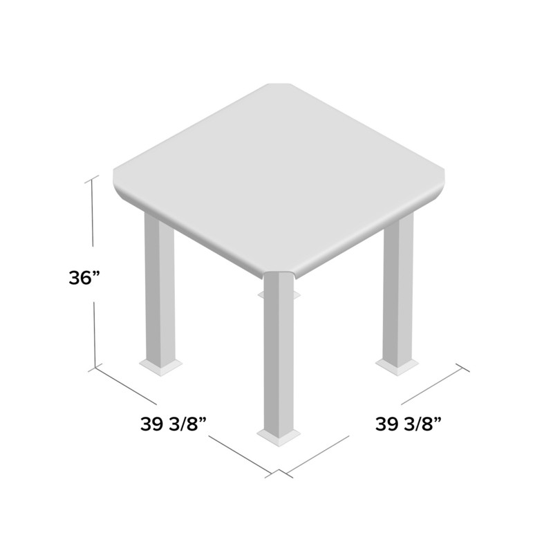 Hexham Counter Height 39.38'' Dining Table
