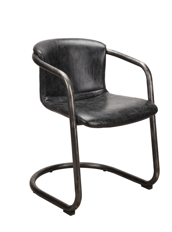 Higbee Leather Upholstered Arm Chair