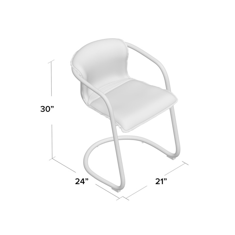 Higbee Leather Upholstered Arm Chair