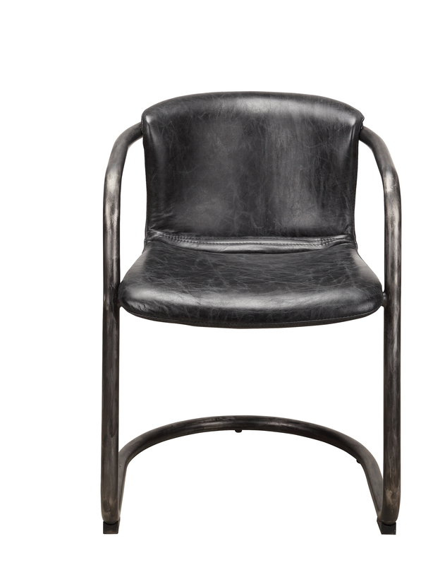 Higbee Leather Upholstered Arm Chair