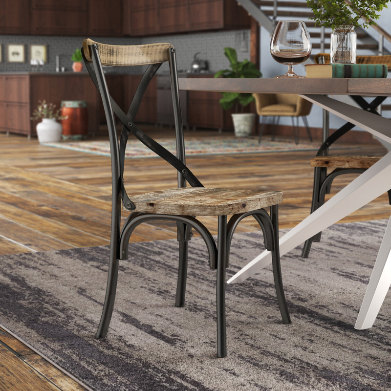 Hillenbrand Cross Back Side Chair