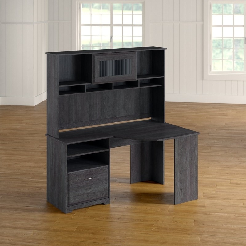 Hillsdale Reversible Corner Desk with Hutch
