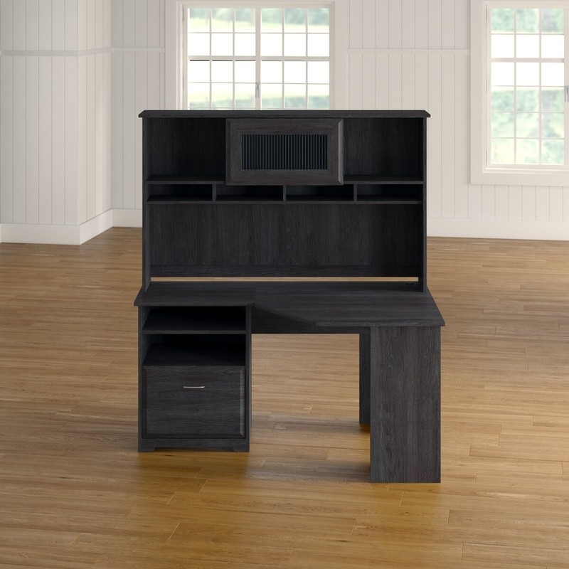Hillsdale Reversible Corner Desk with Hutch