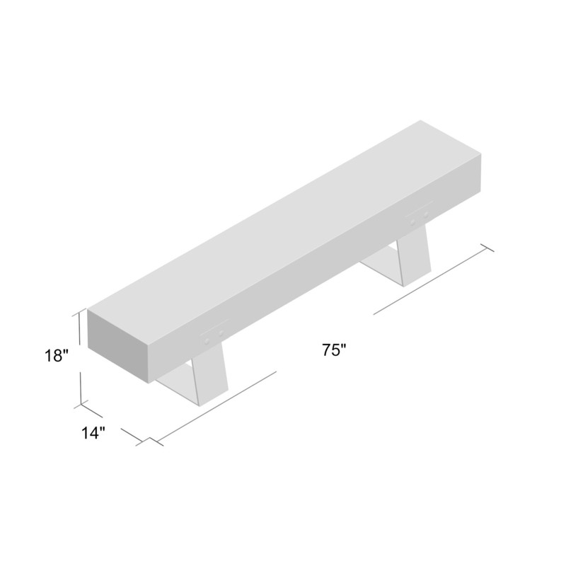 Hobbes Metal and Concrete Picnic Bench