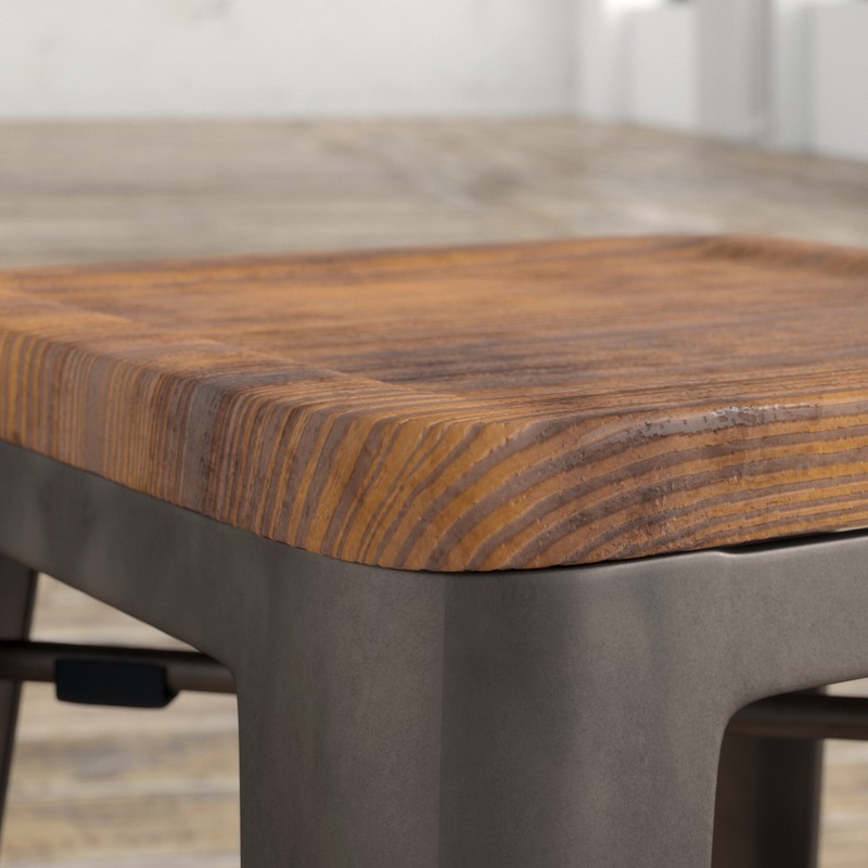 Irvington Solid Wood Bar & Counter Stool
