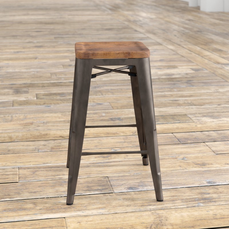 Irvington Solid Wood Bar & Counter Stool