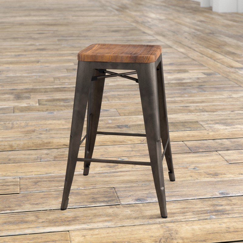 Irvington Solid Wood Bar & Counter Stool