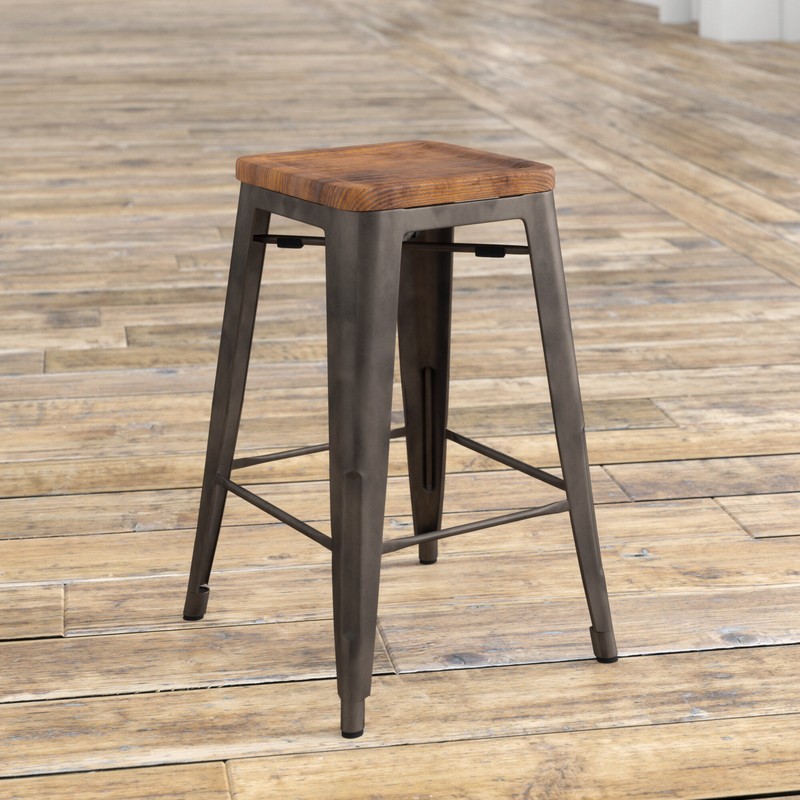 Irvington Solid Wood Bar & Counter Stool