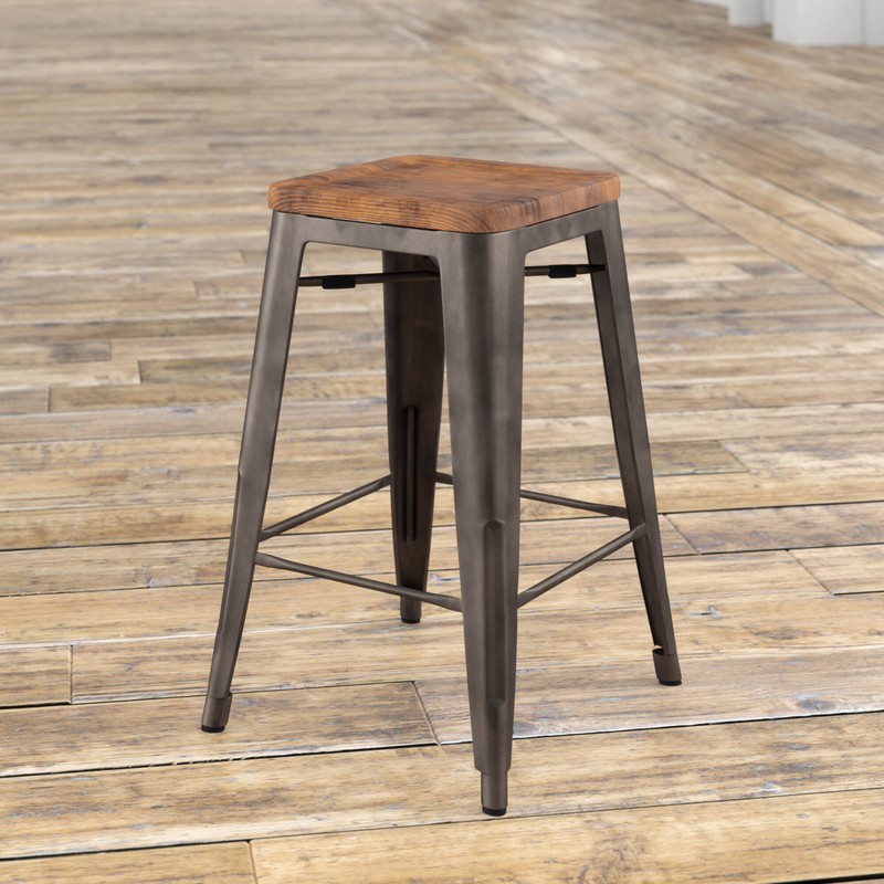 Irvington Solid Wood Bar & Counter Stool