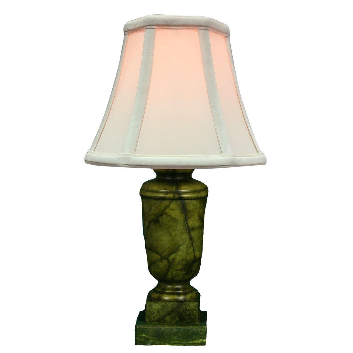 Jade Marble Lamp Base Vintage