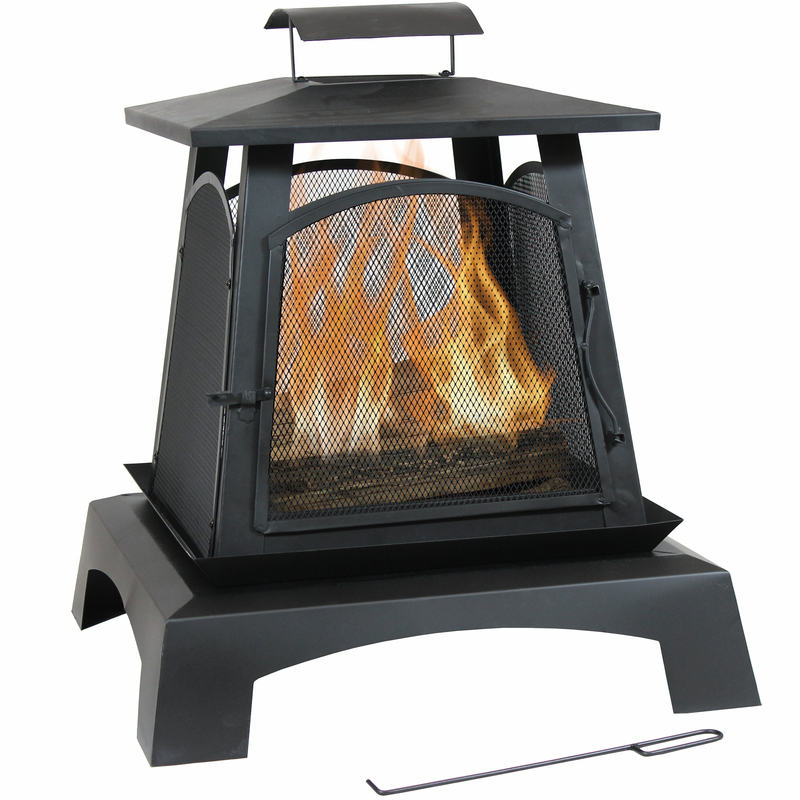 Jarrell 32'' H x 28'' W Steel Wood Burning Outdoor Fire Pit
