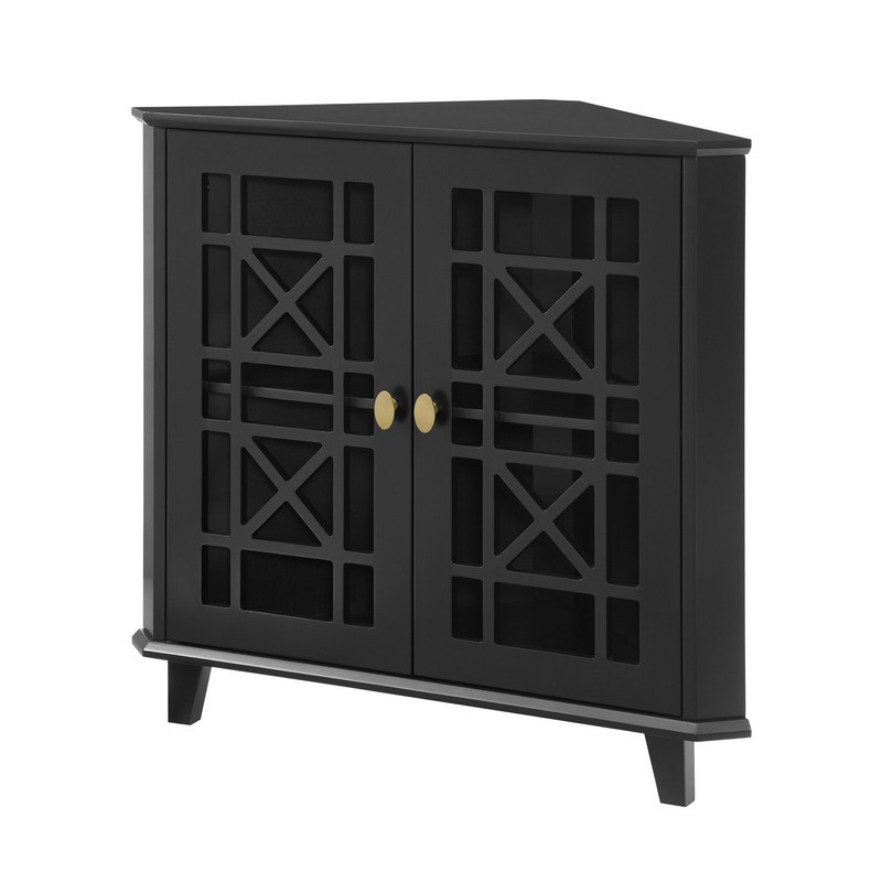Jason 30'' Tall 2 - Door Corner Accent Cabinet