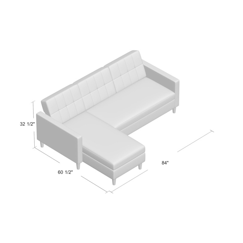 Kayden 84" Wide Reversible Sleeper Sofa & Chaise