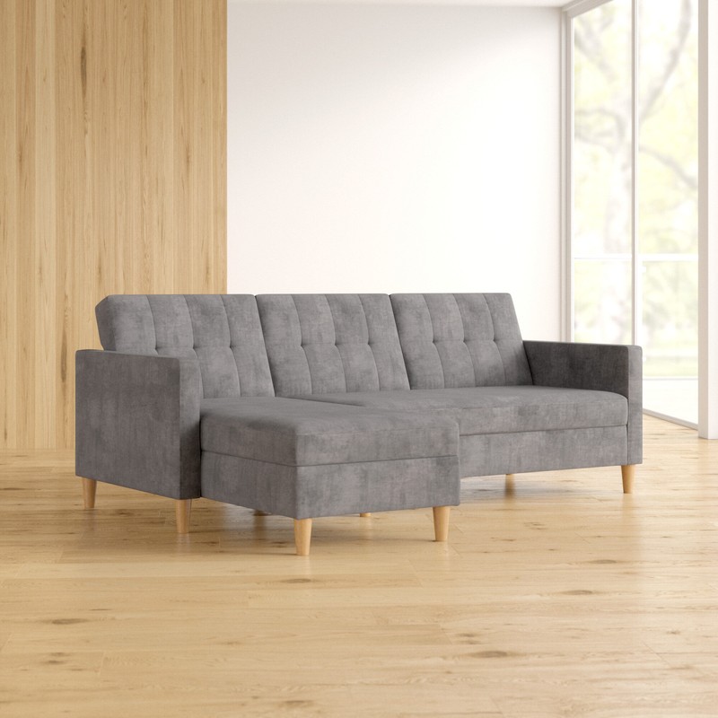 Kayden 84" Wide Reversible Sleeper Sofa & Chaise