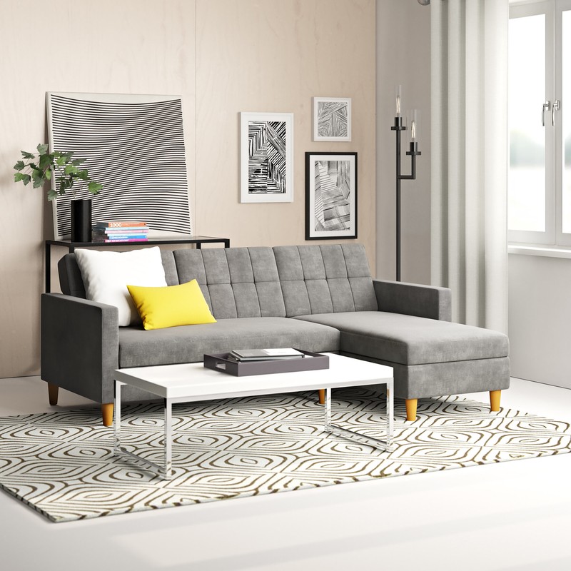 Kayden 84" Wide Reversible Sleeper Sofa & Chaise