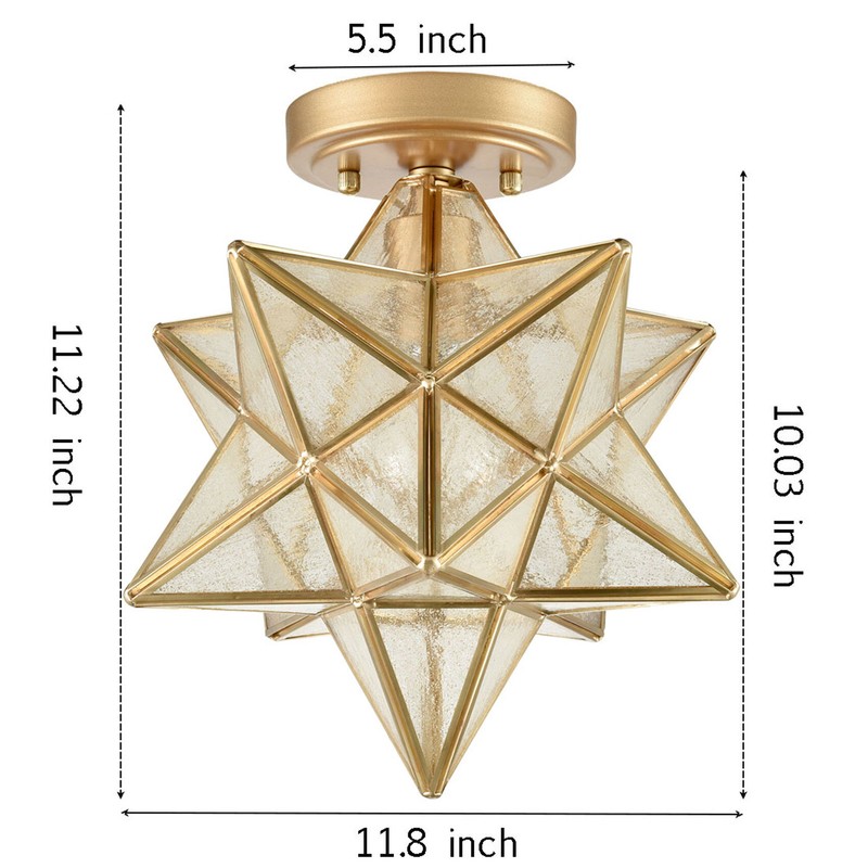 Killead 1 - Light Unique/Statement Star Flush Mount