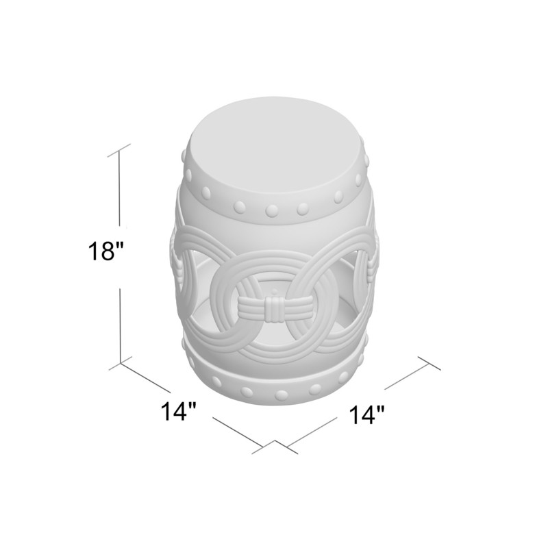 Kilpatrick 18'' Tall Ceramic Garden Stool