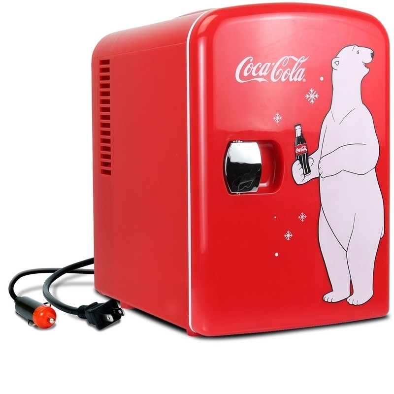 Koolatron Coca-Cola Retro 0.14 Cubic Feet cu. ft. Freestanding Mini Fridge