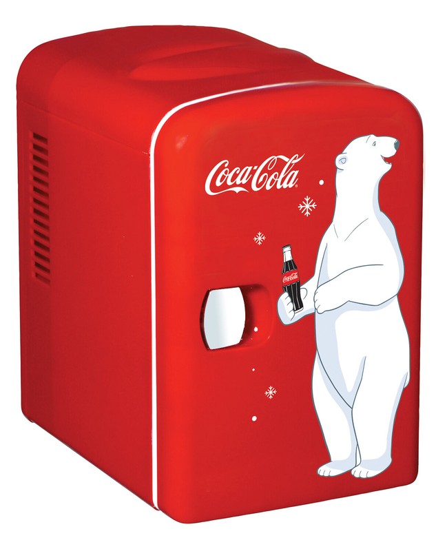 Koolatron Coca-Cola Retro 0.14 Cubic Feet cu. ft. Freestanding Mini Fridge