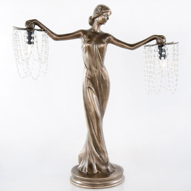 Kuntz Grecian Goddess Beaded 24" Table Lamp