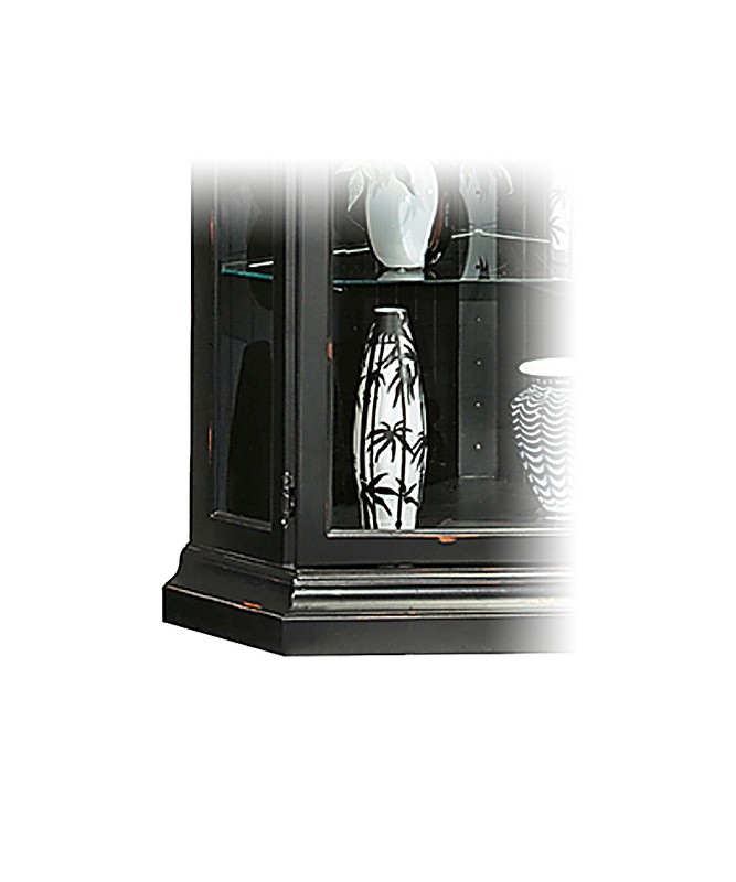 Kyles 34.65'' Wide Solid Wood Curio Cabinet with Lighting