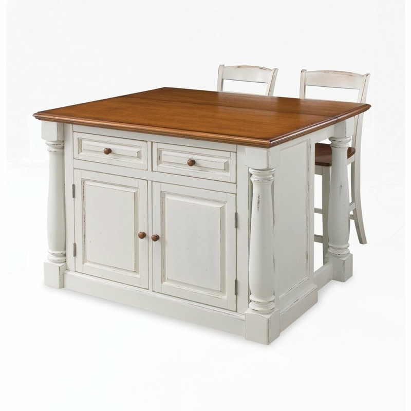 Kitchen Island With Fold Out Table Ideas On Foter   Larchwood 48 Wide Kitchen Island Set 