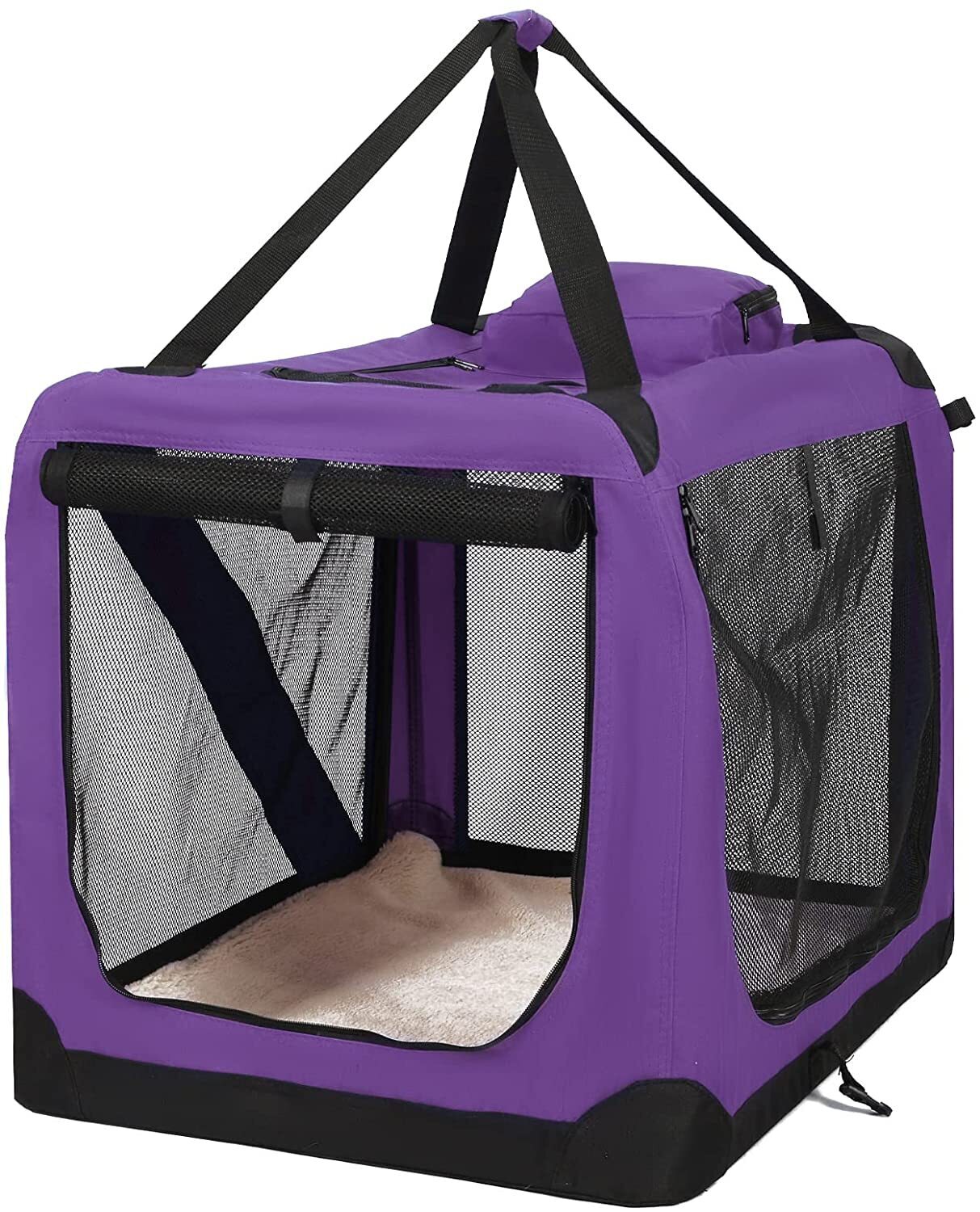 Large dog crate with portable features