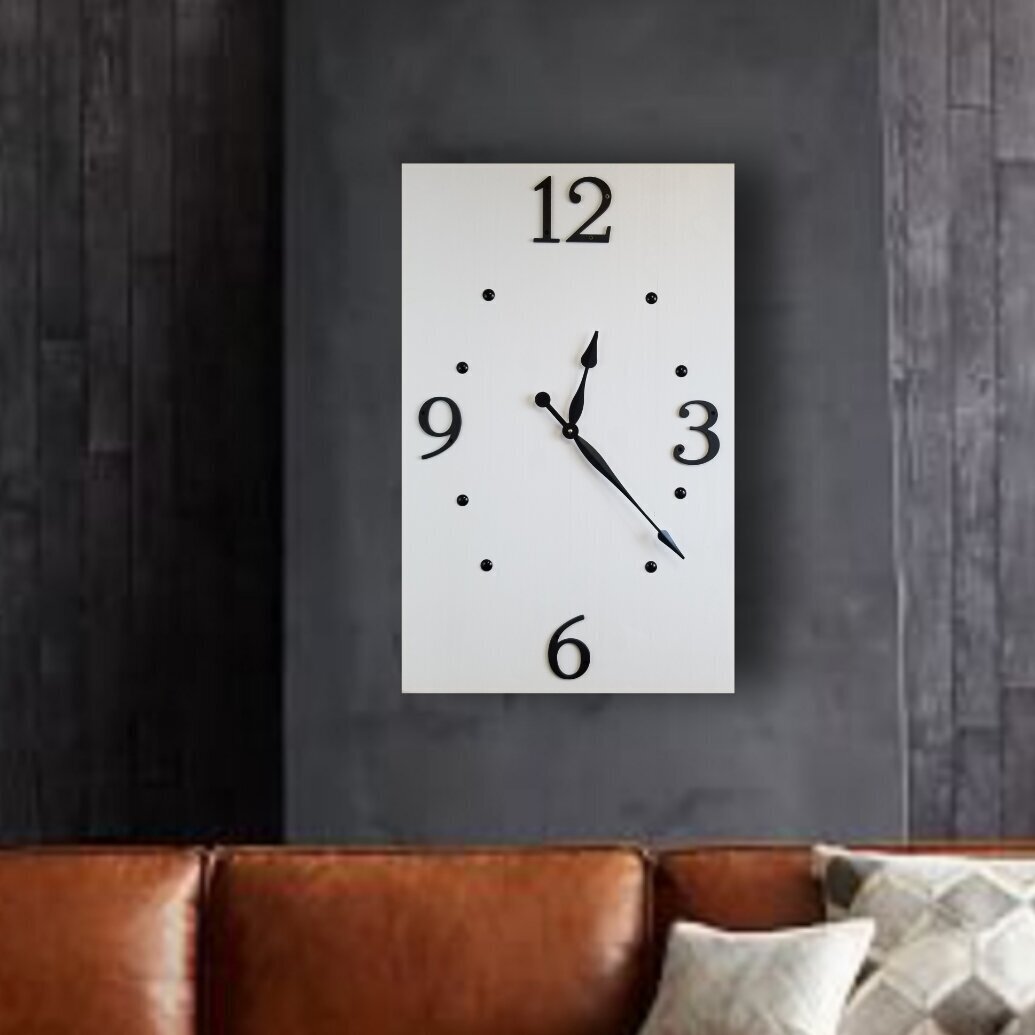 Large Faced Modern Wall Clock 