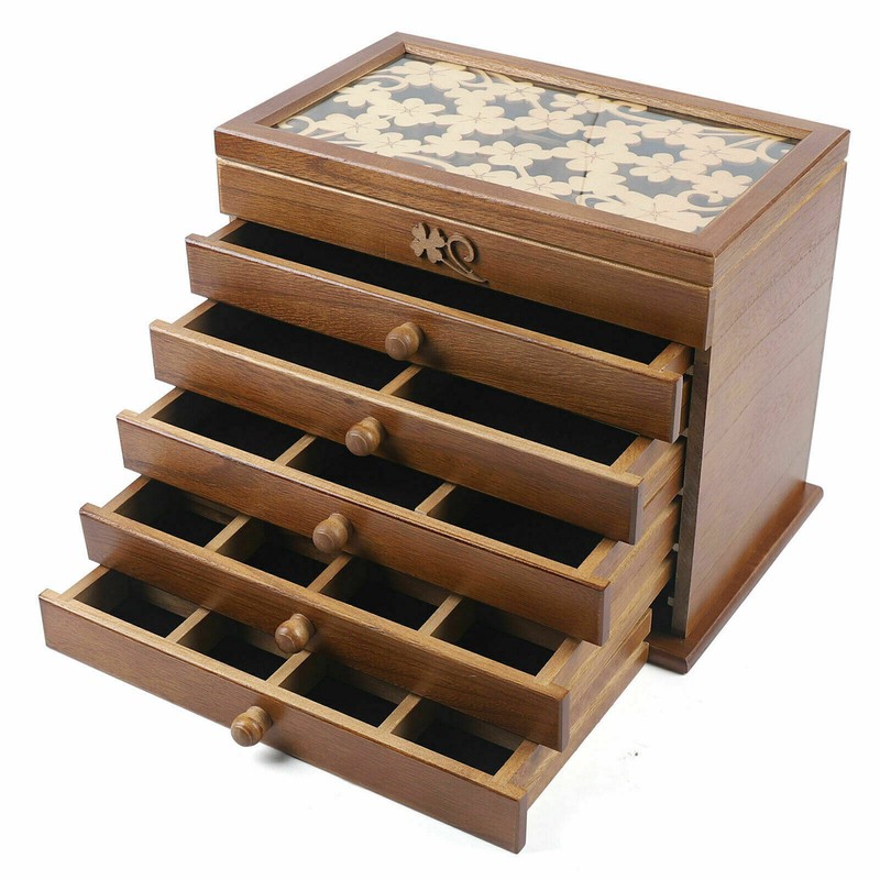 Large Retro 6 Layers Jewelry Box