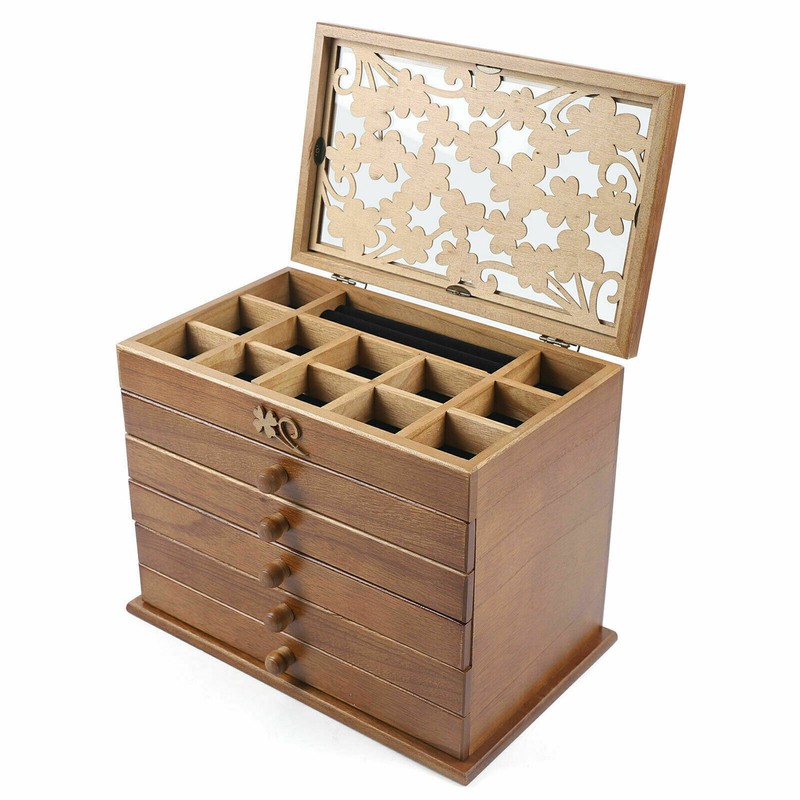 Large Retro 6 Layers Jewelry Box