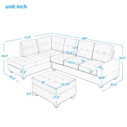 Modern Microfiber Sectional Sofa - Ideas on Foter