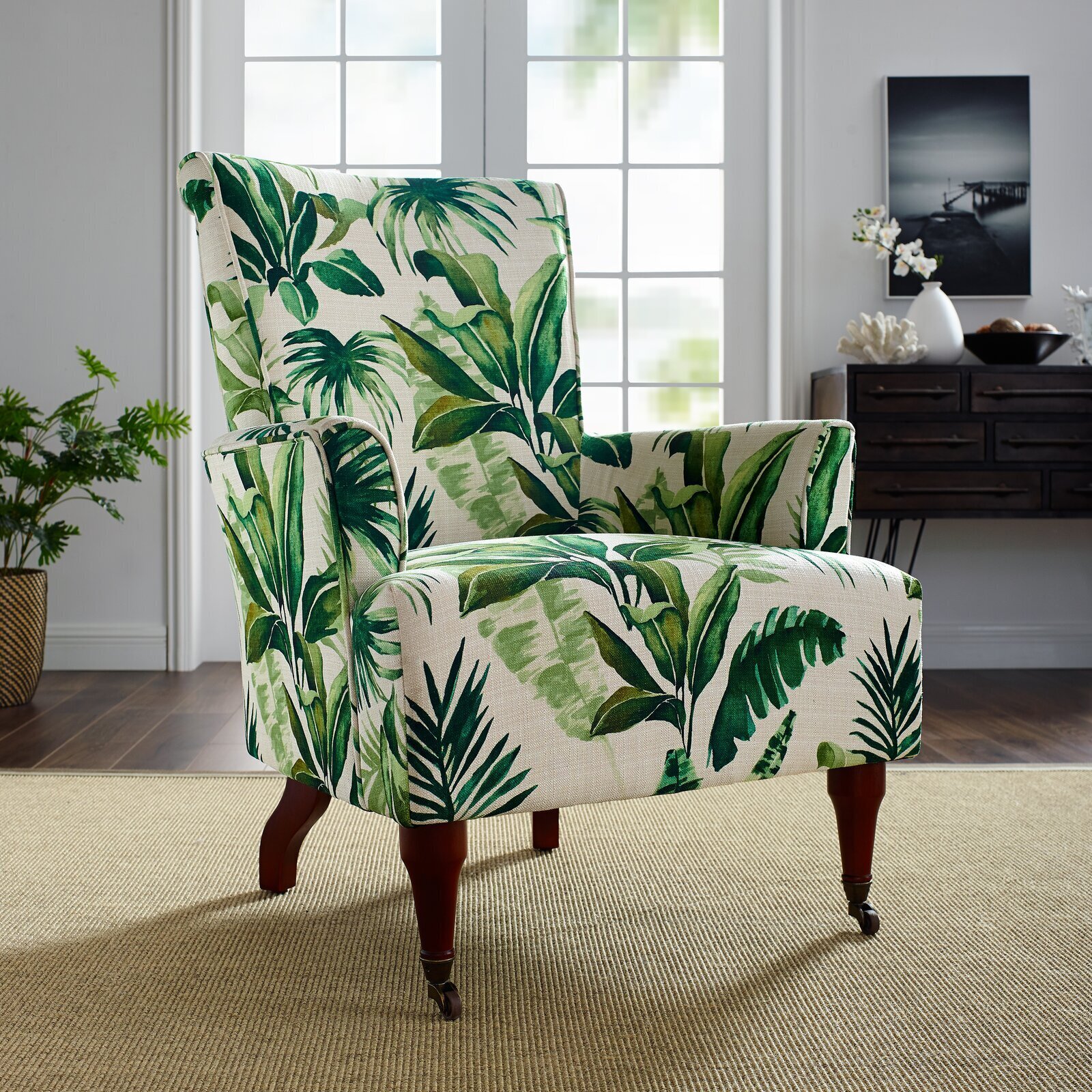 Leaf Printed Chair