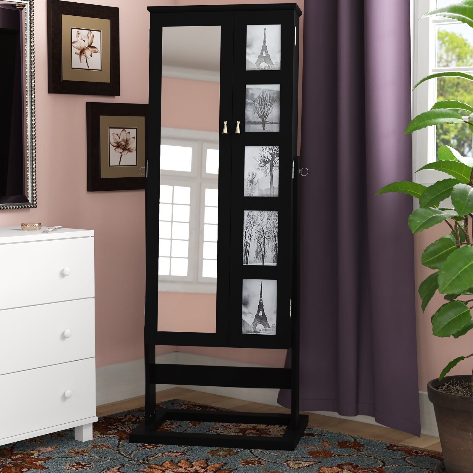 Leaning Jewelry Armoire