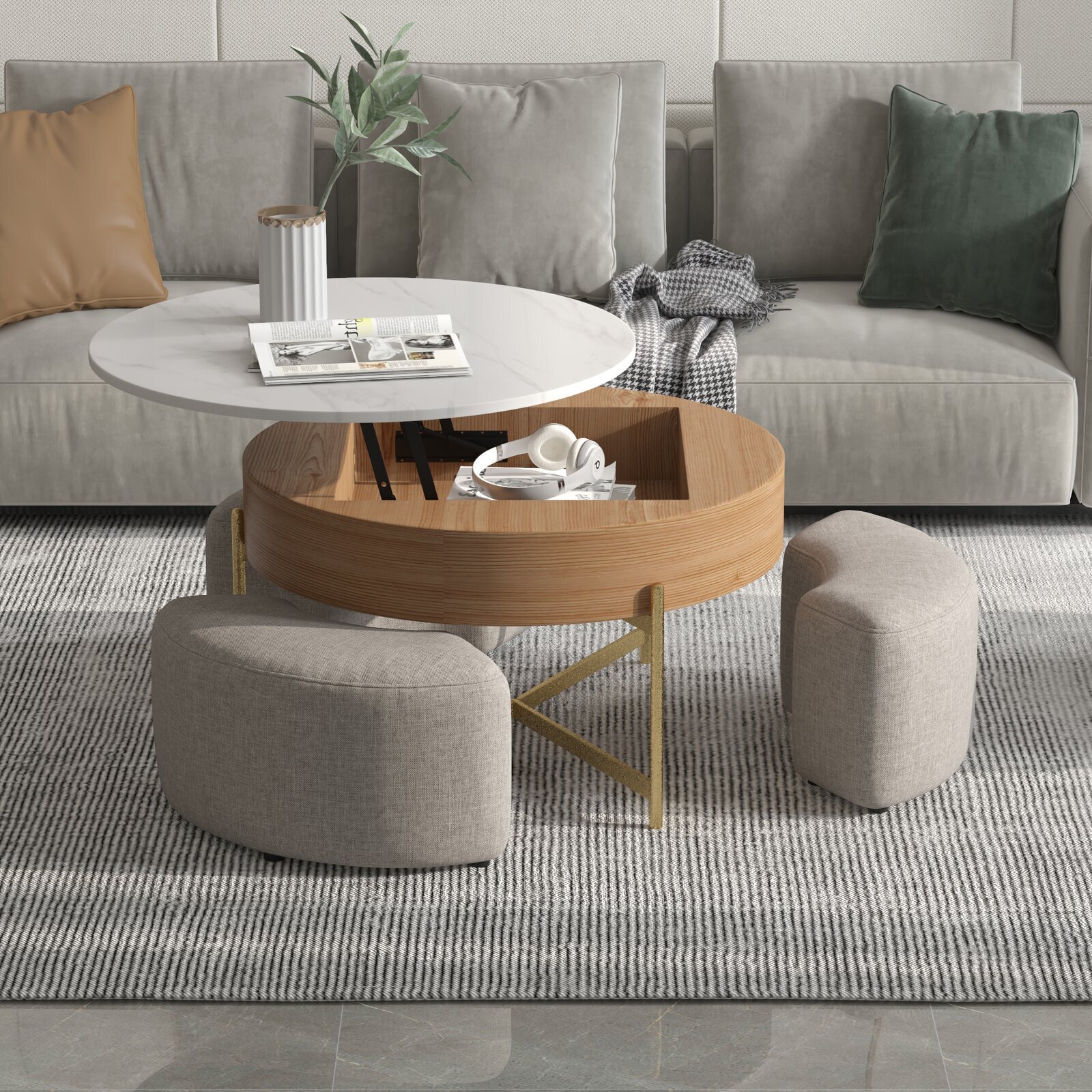 Lift top Storage Coffee Table 
