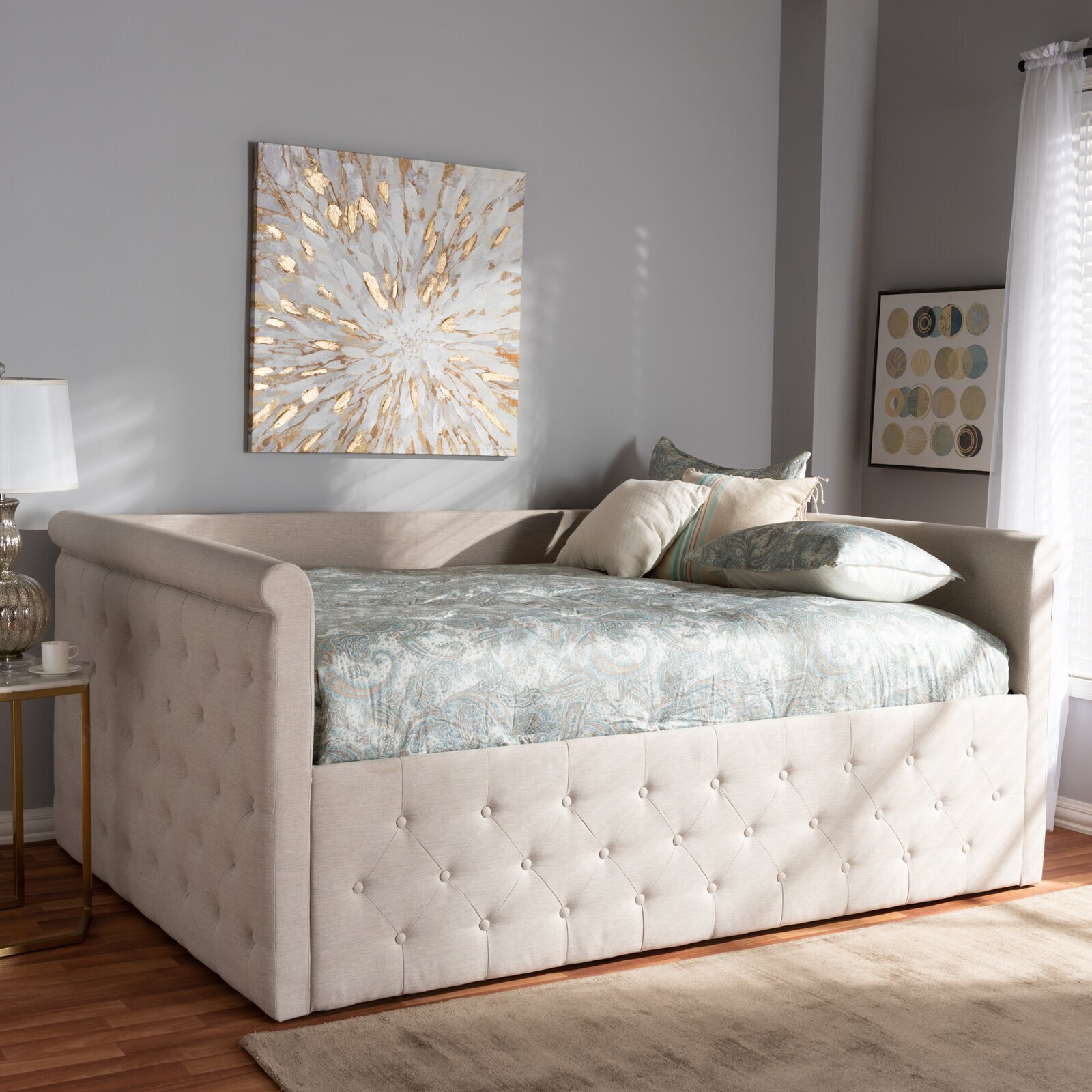 Lifted Daybed Converts to Queen