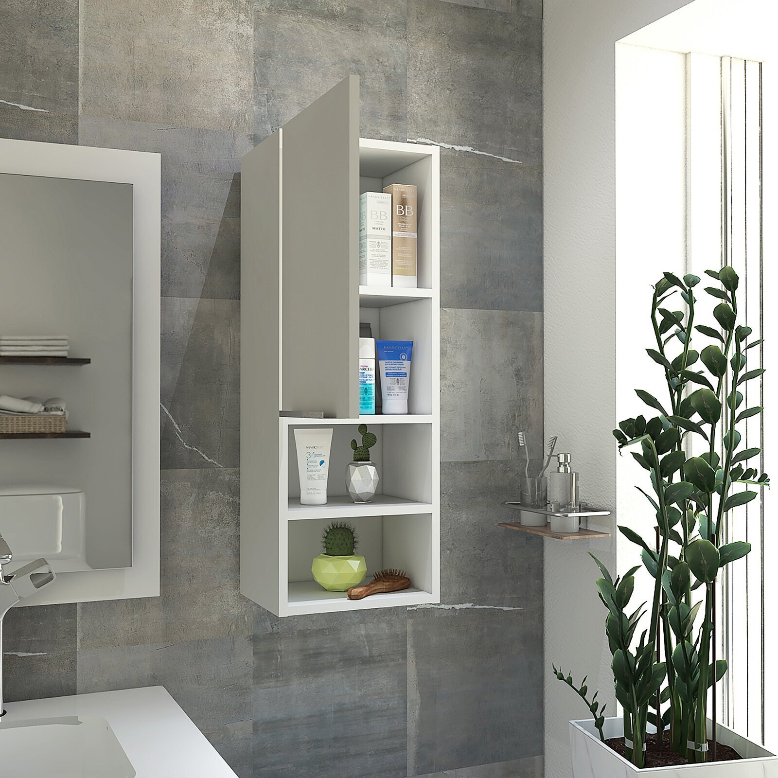 Lightweight Wall Cabinet for Bathroom 
