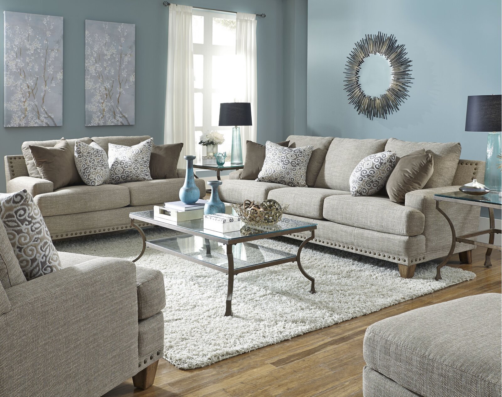 Linen Living Room Set