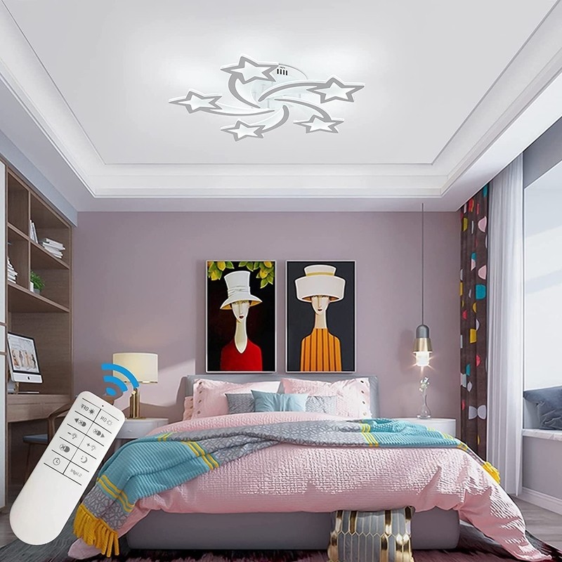 Loie 5 - Light 25.59'' Unique/Statement Star LED Flush Mount