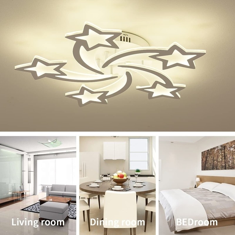 Loie 5 - Light 25.59'' Unique/Statement Star LED Flush Mount