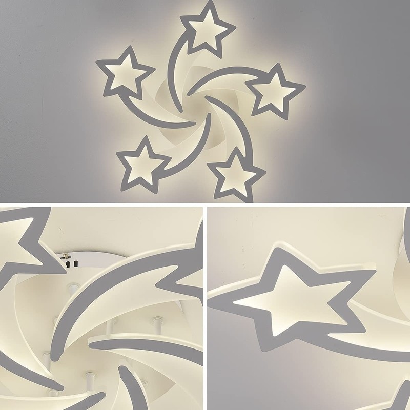 Loie 5 - Light 25.59'' Unique/Statement Star LED Flush Mount
