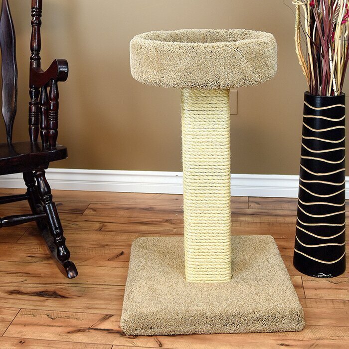 Long Scratching Post Wooden Cat Tree