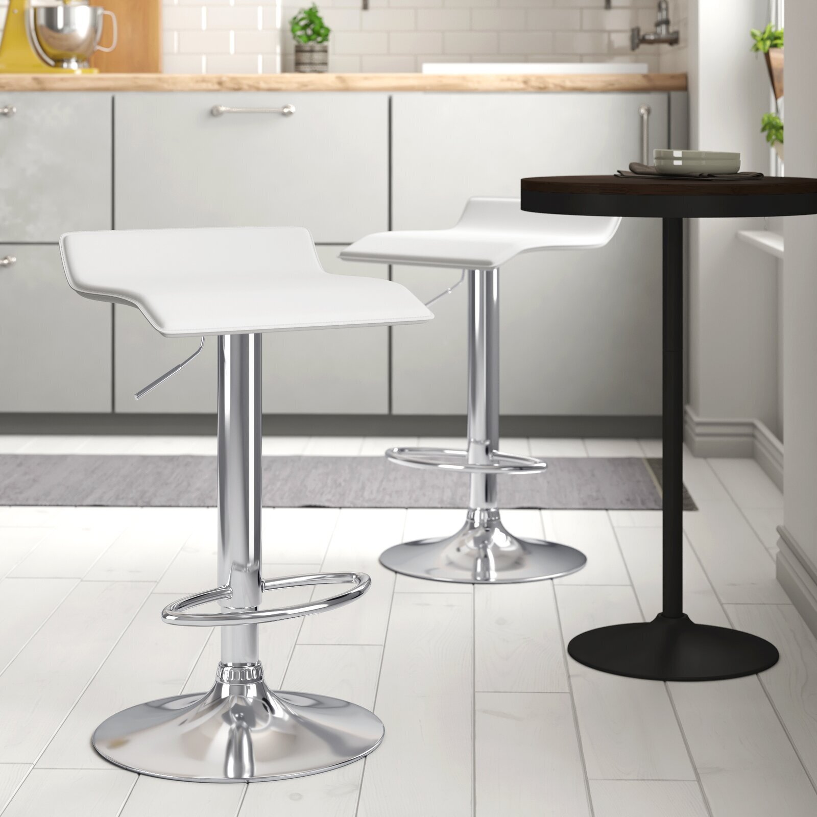Low Contemporary Kitchen Bar Stools