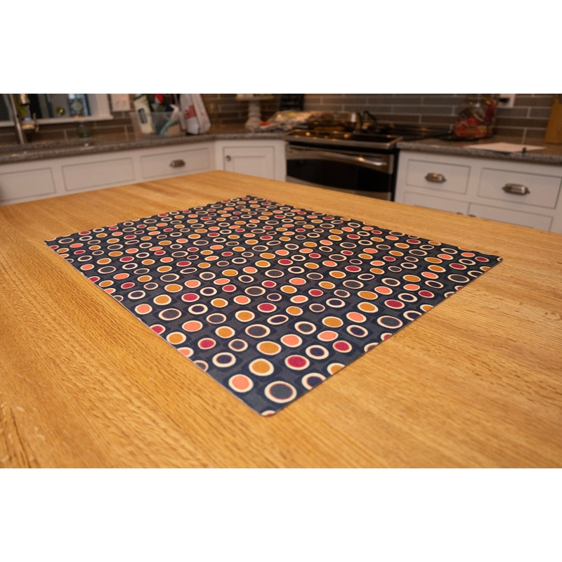 Low-Profile Dish Drying Mat - Thin, Absorbent, Waterproof, Machine Washable