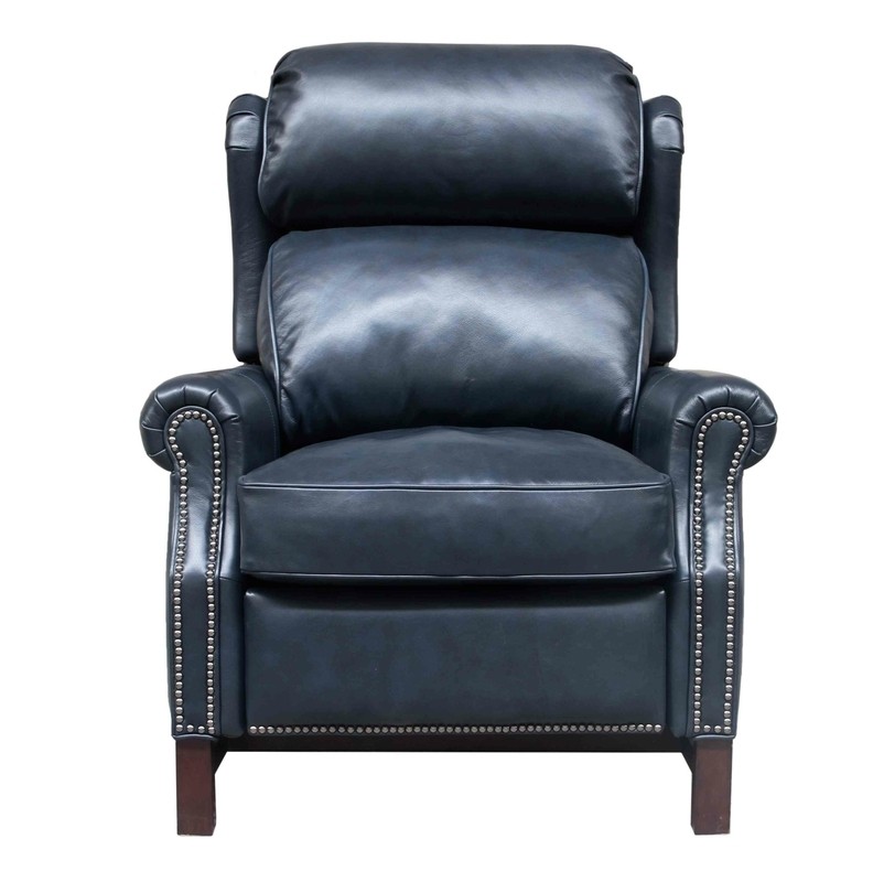 Manchester 35'' Wide Genuine Leather Manual Wing Chair Recliner