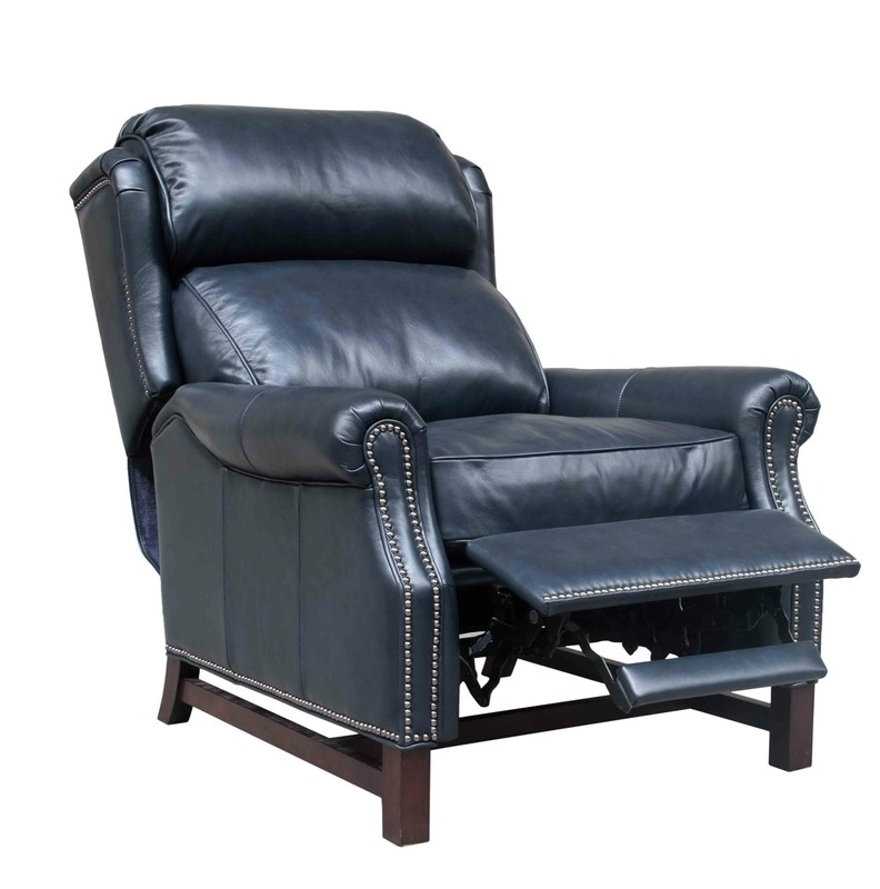 Manchester 35'' Wide Genuine Leather Manual Wing Chair Recliner