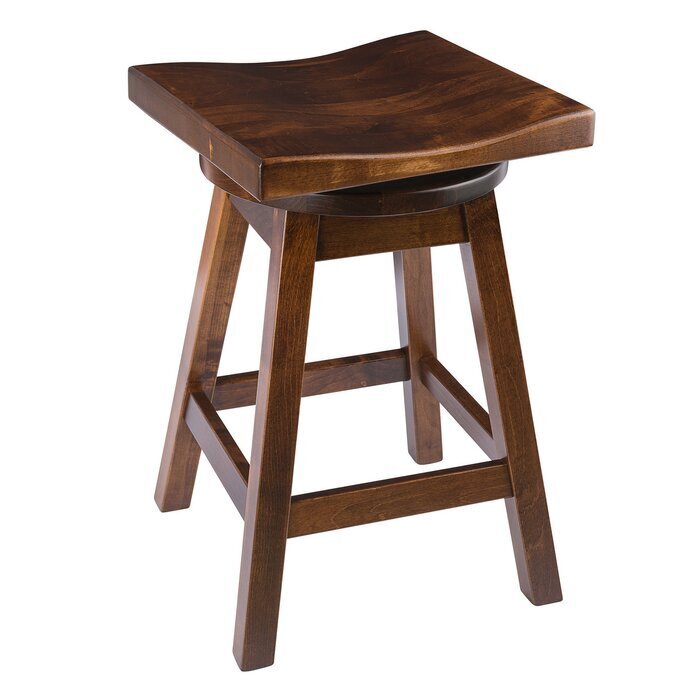 Maple Counter Height Stool with Swivel